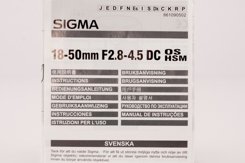 Sigma 50mm 5 dc - sigma, f2,8-4,5